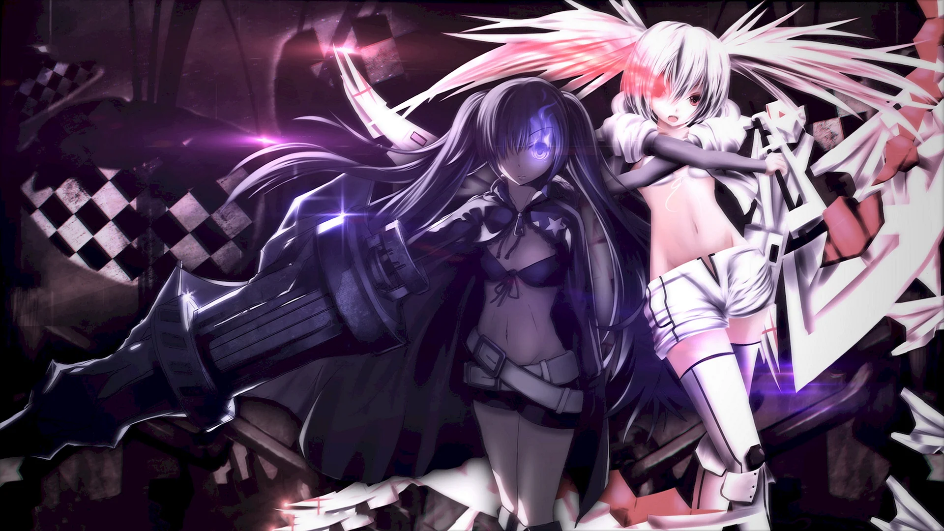 White Black Rock Shooter Wallpaper