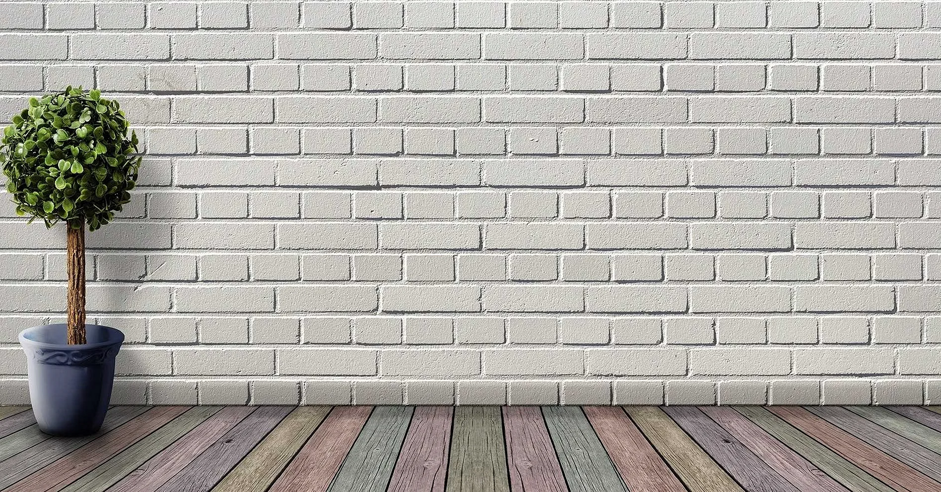 White Brick Wall Wallpaper