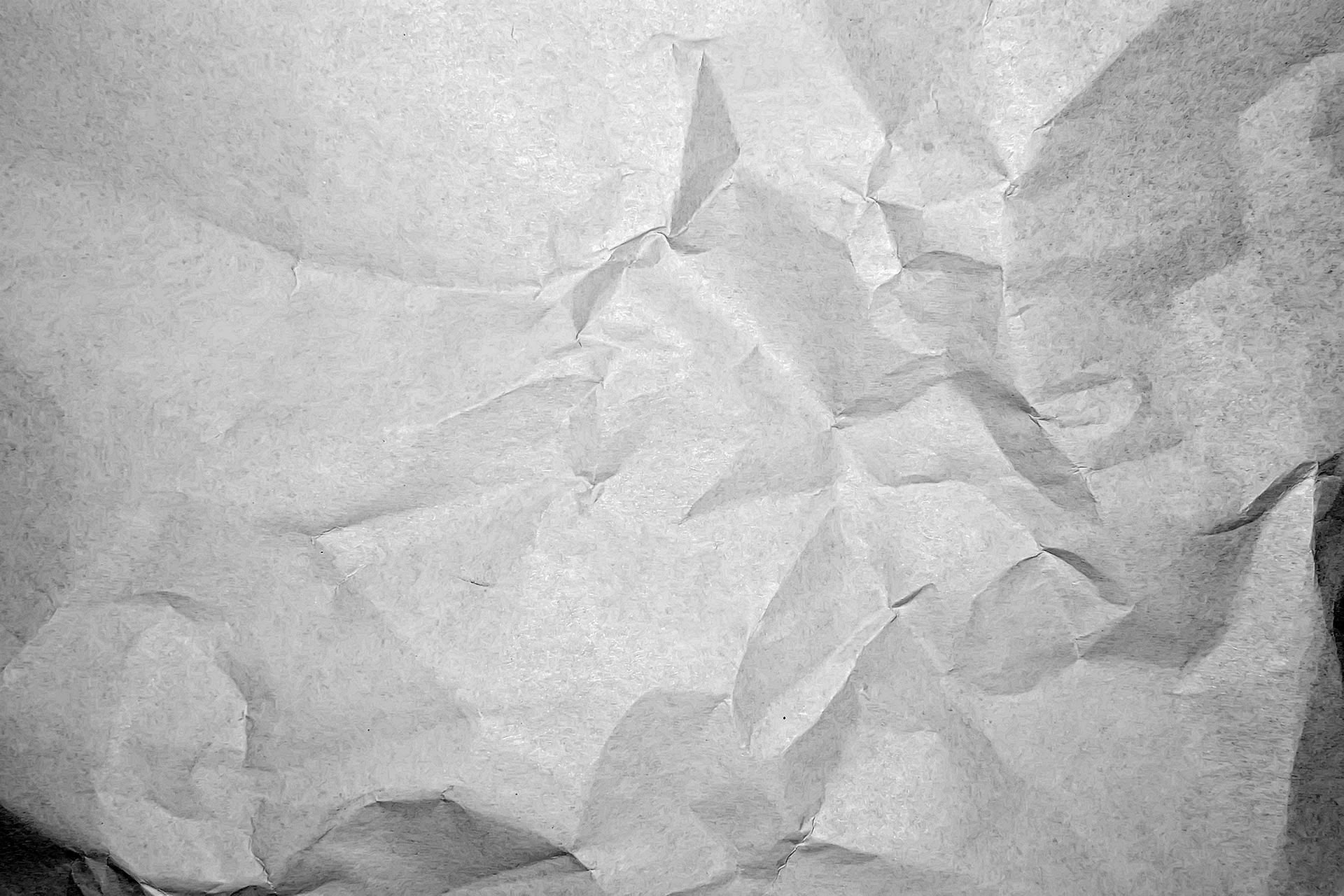 White Crumpled Paper Wallpaper