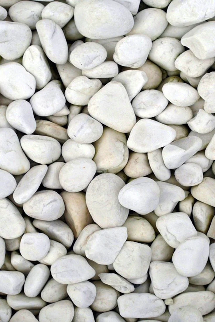 White Pebbles Wallpaper For iPhone