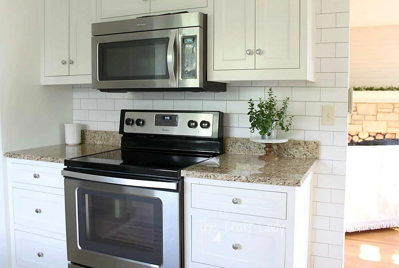 White Tin Kitchen Backsplash Wallpaper