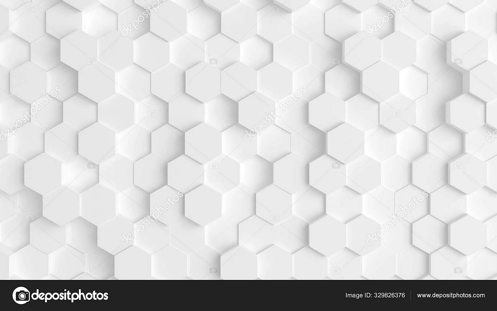 White Hexagon Texture Wallpaper