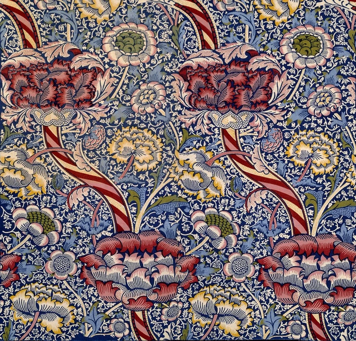 William Morris Cotton Print Wallpaper