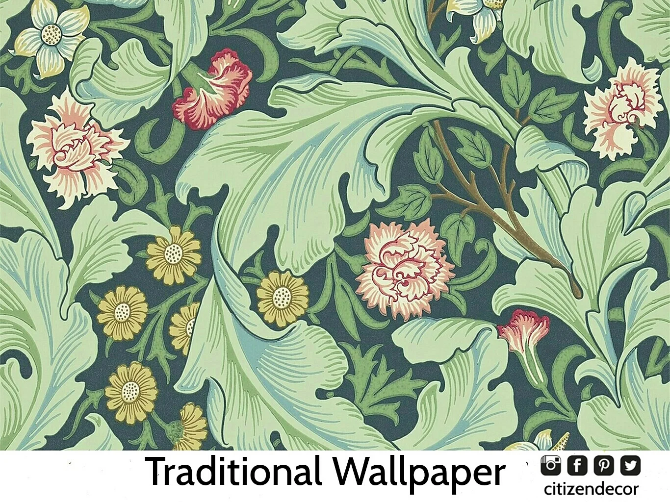 William Morris Dianthus Wallpaper