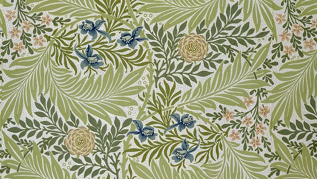 William Morris Flower Wallpaper