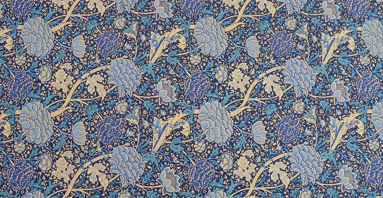 William Morris Merton Blue Wallpaper