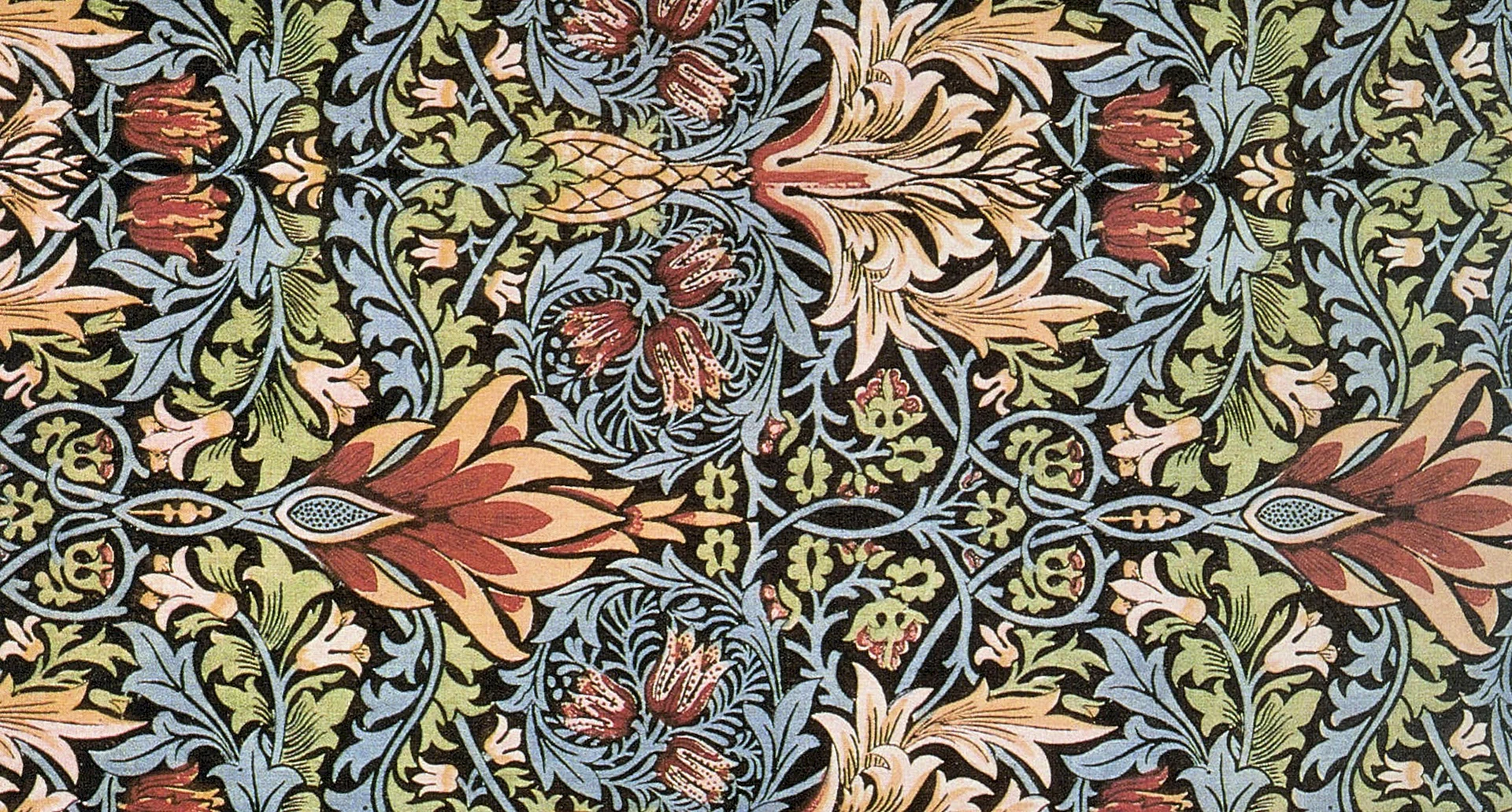 William Morris Ornament Wallpaper