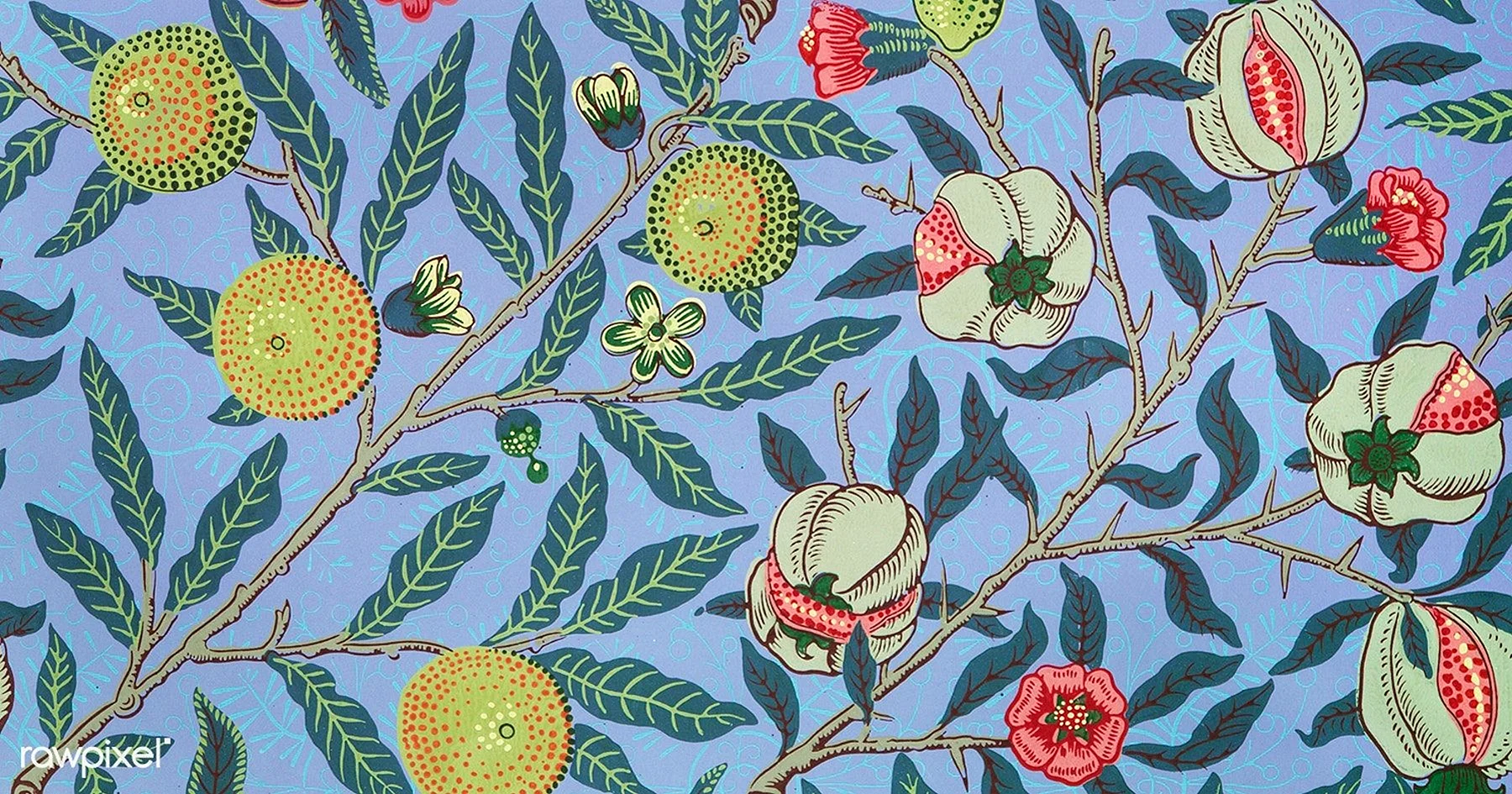 William Morris Pomegranate Wallpaper