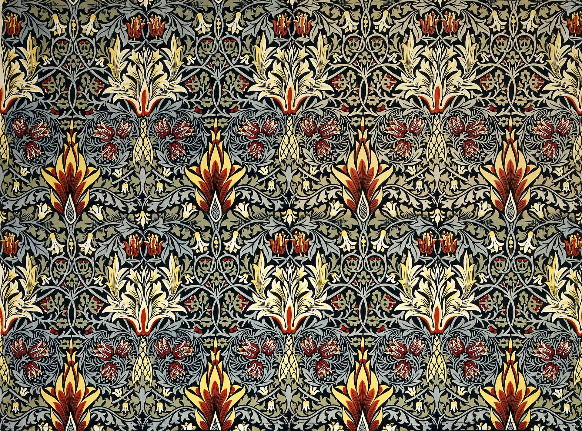 William Morris Seamless Pattern Wallpaper