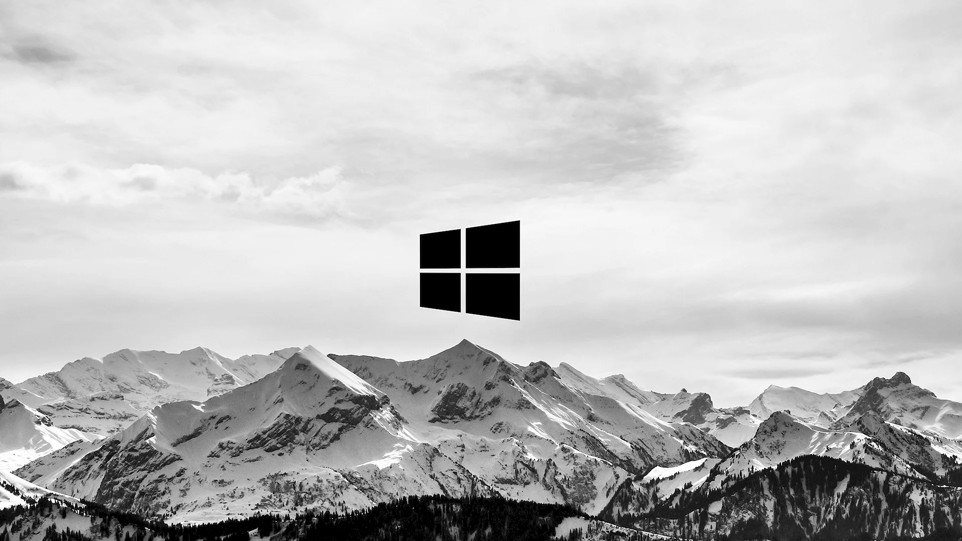 Windows 10 Black And White Wallpaper