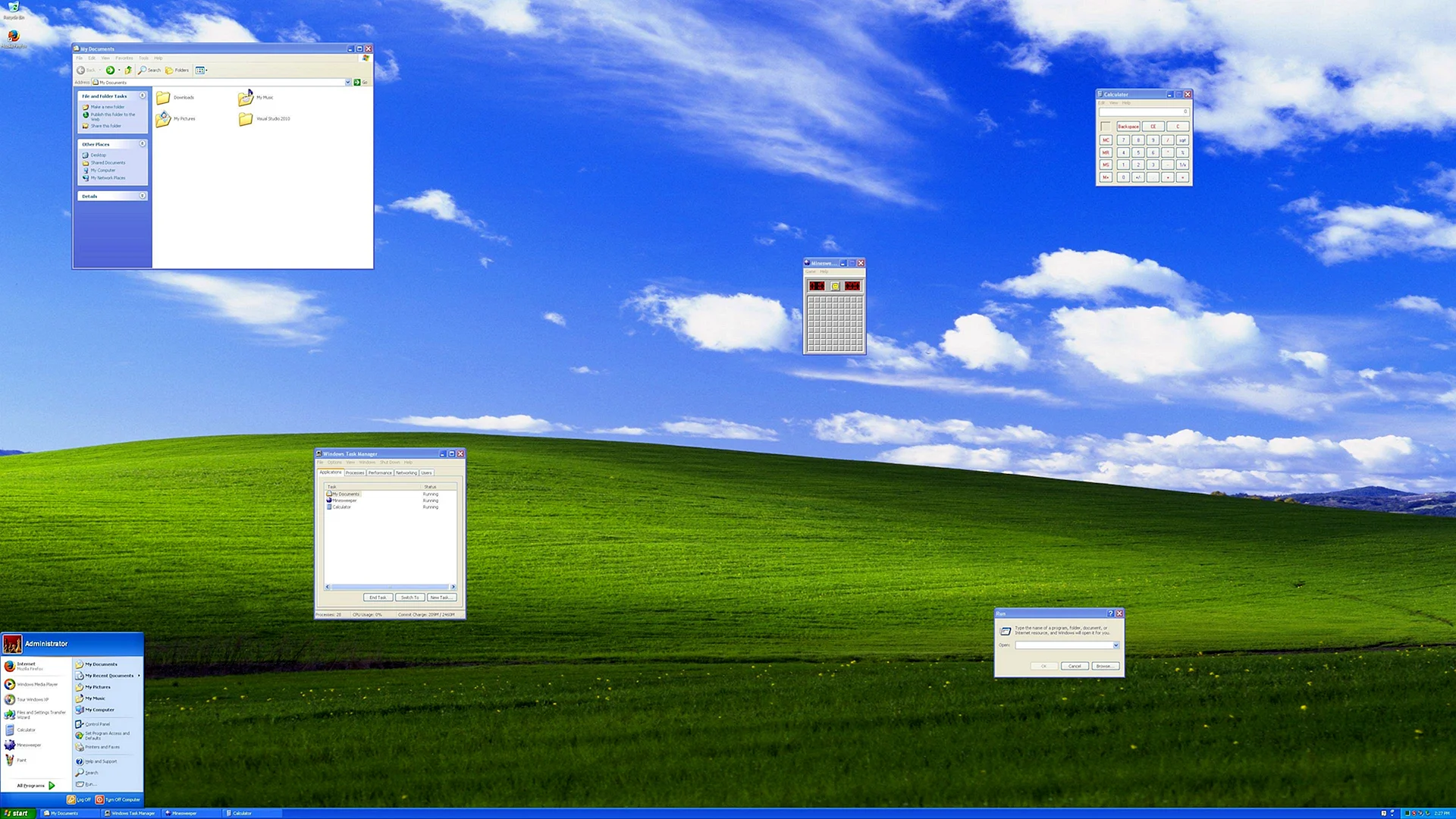 Windows Xp Screenshot Wallpaper
