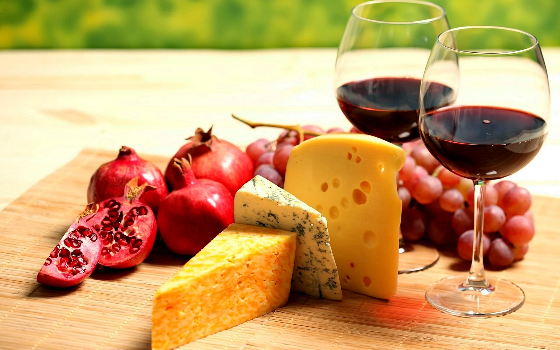 Wine Cheese Wallpaper