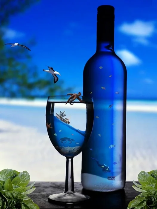 Wine Sea Wallpaper