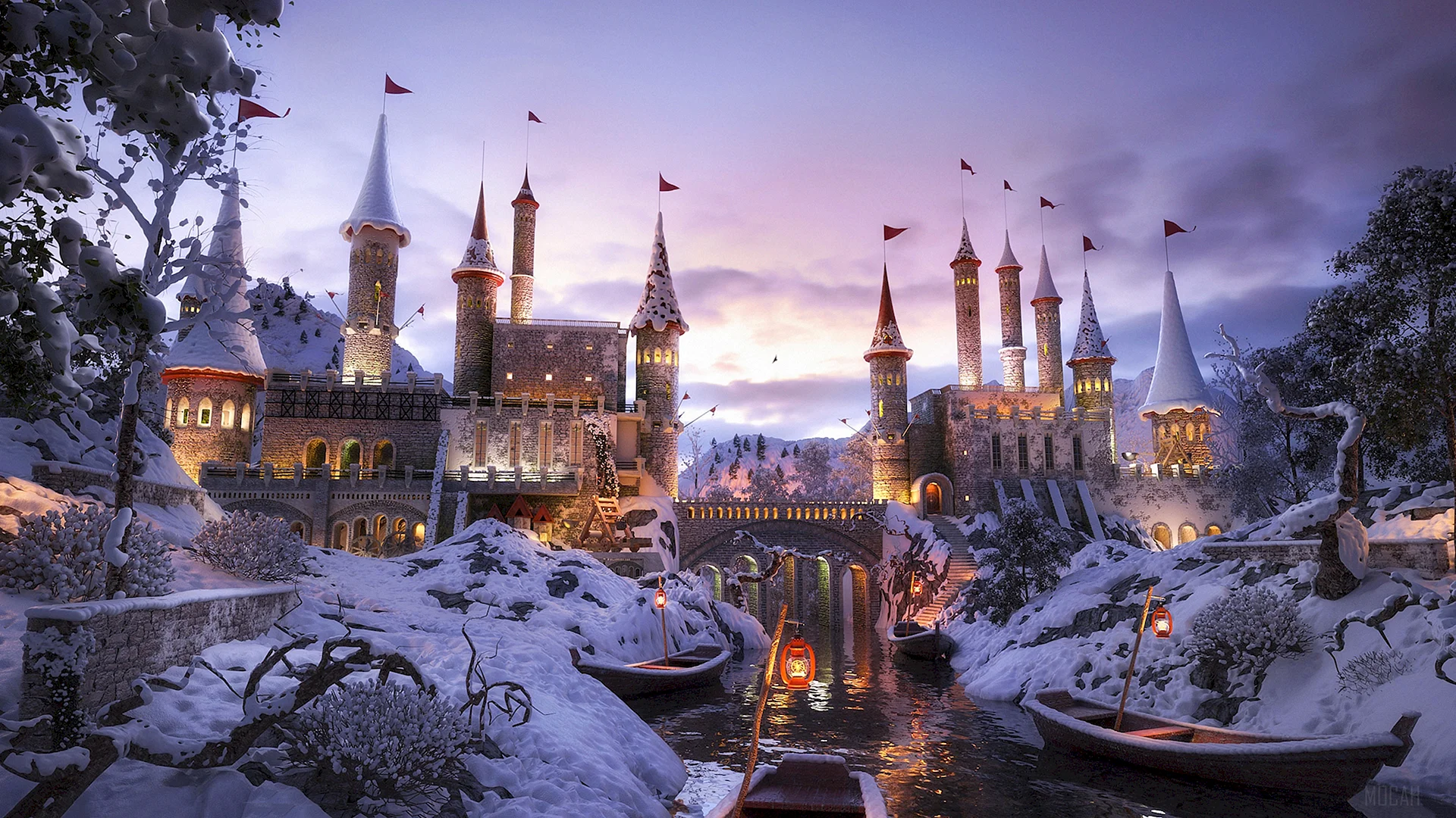 Winter Hogwarts Wallpaper