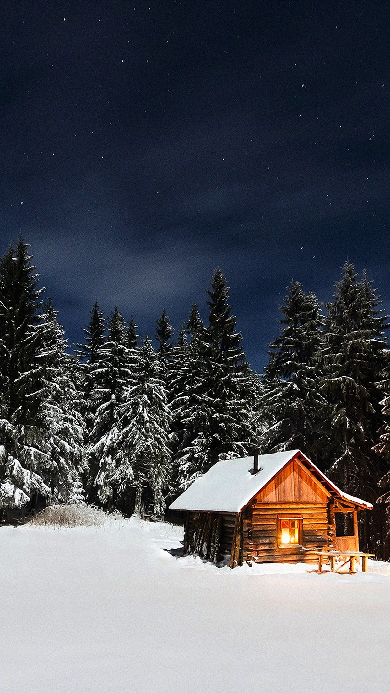 Winter House Wallpaper For iPhone