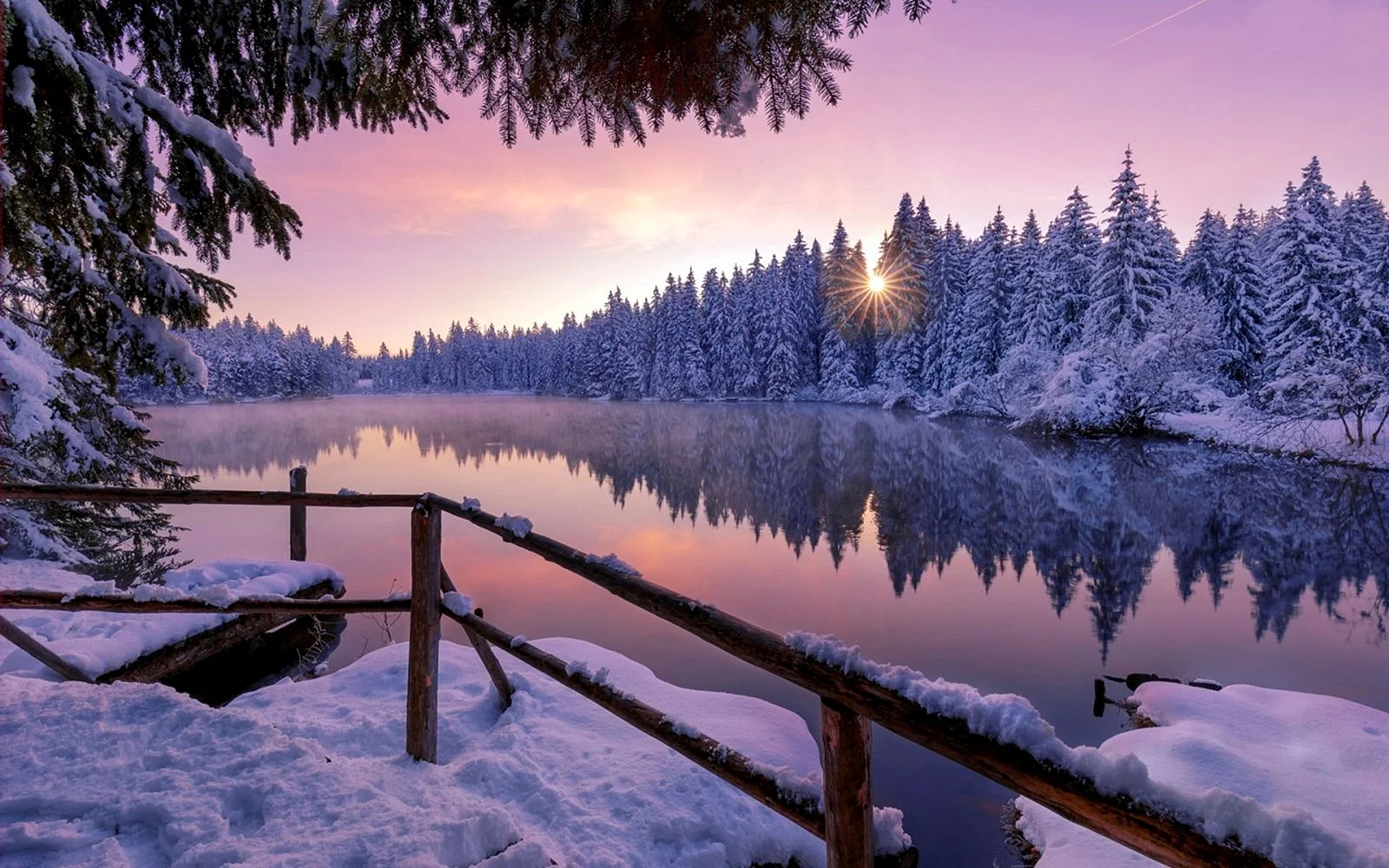 Winter Lake Wallpaper