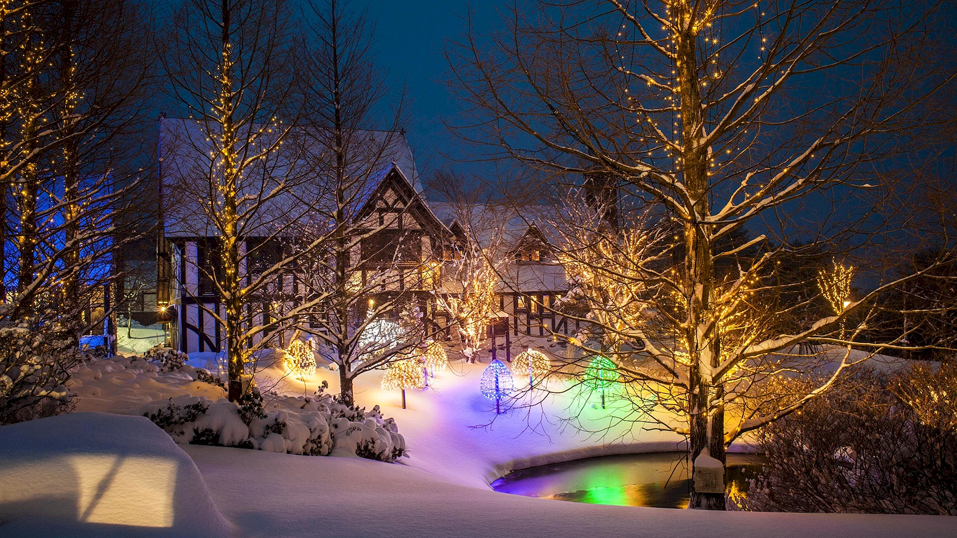 Winter Night Wallpaper