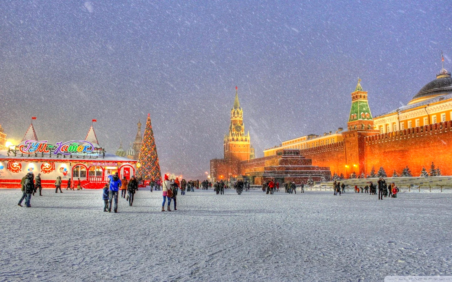Winter Russia City Wallpaper