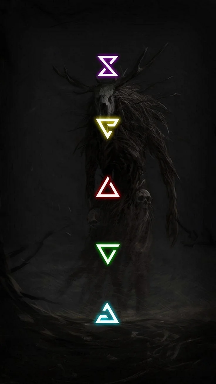 Witcher Signs Wallpaper For iPhone