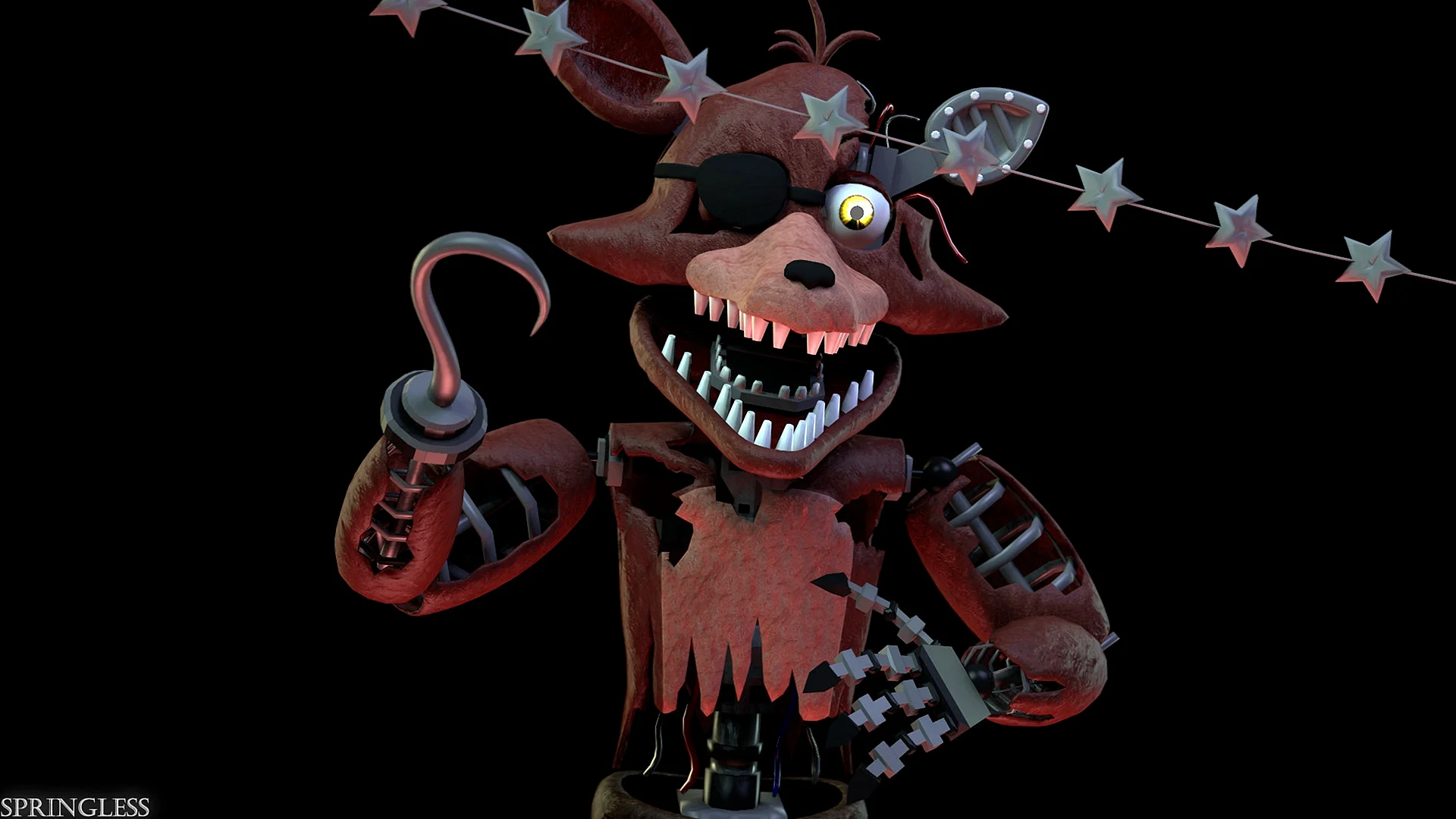 Withered Foxy Wallpaper