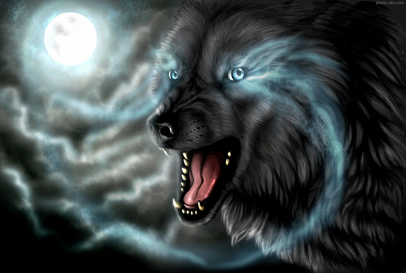 Wolf Artwork Wallpaper