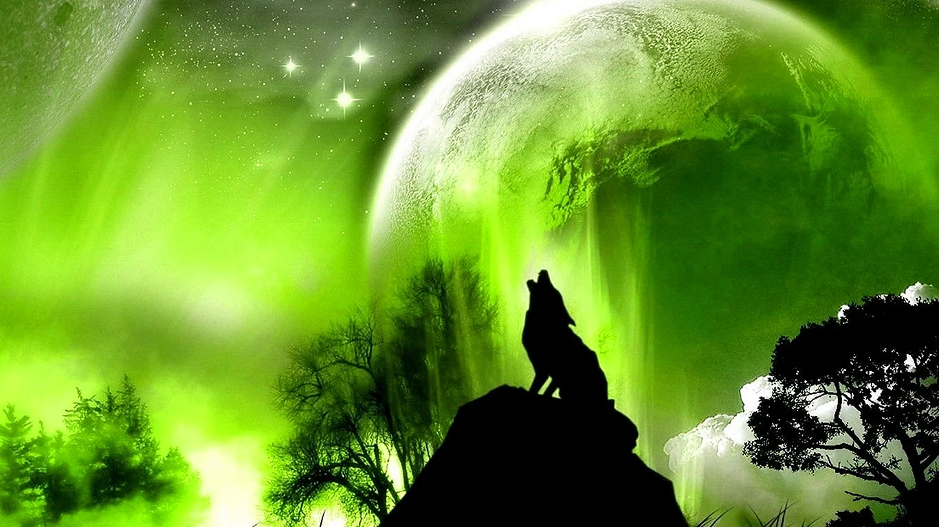 Wolf Green Wallpaper