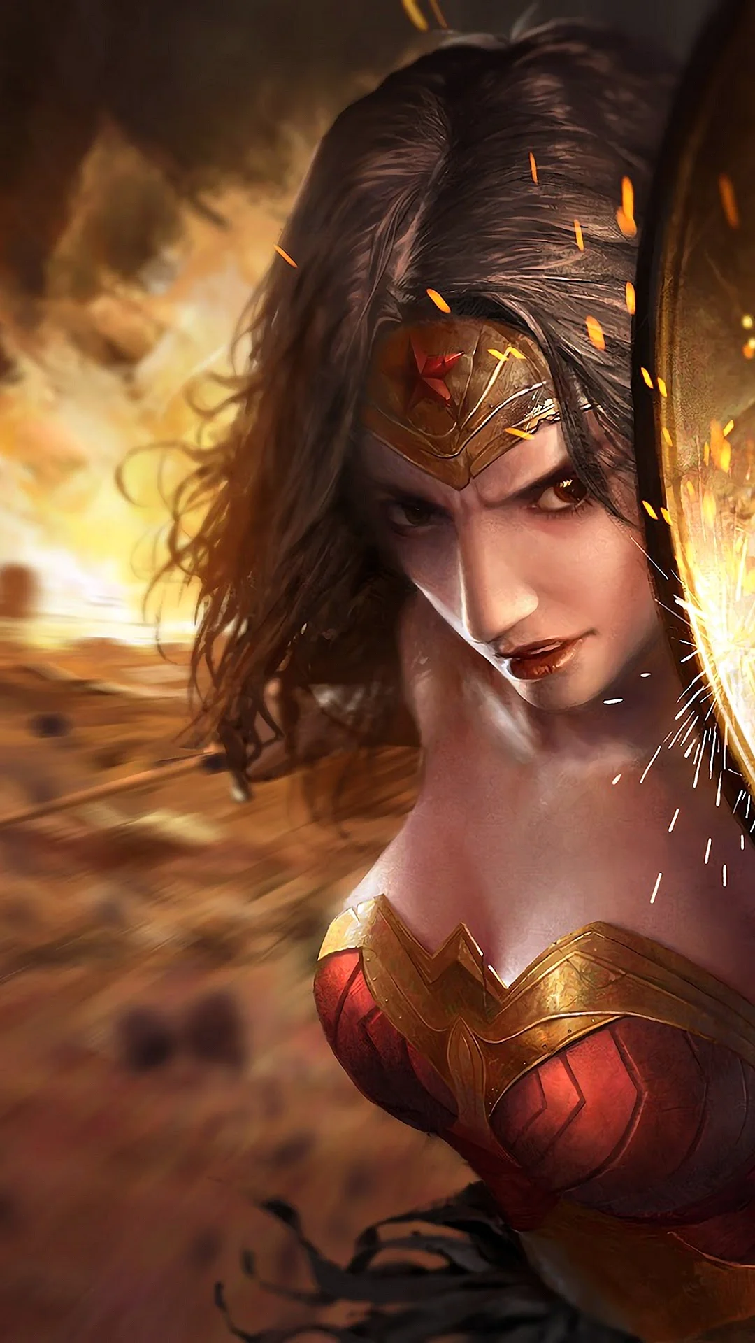 Wonder Woman 4K Wallpaper For iPhone