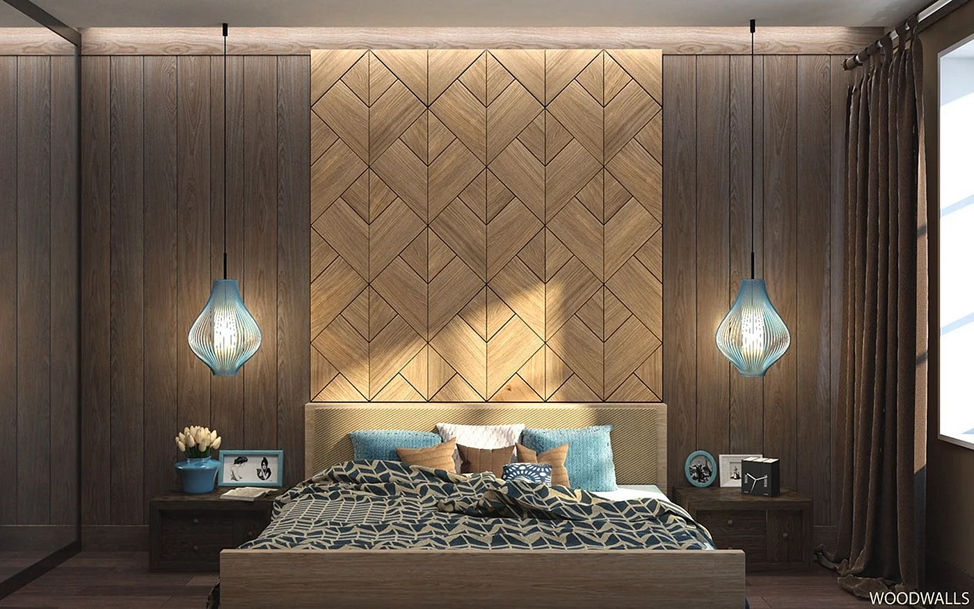 Wood Panel Wall Wallpaper