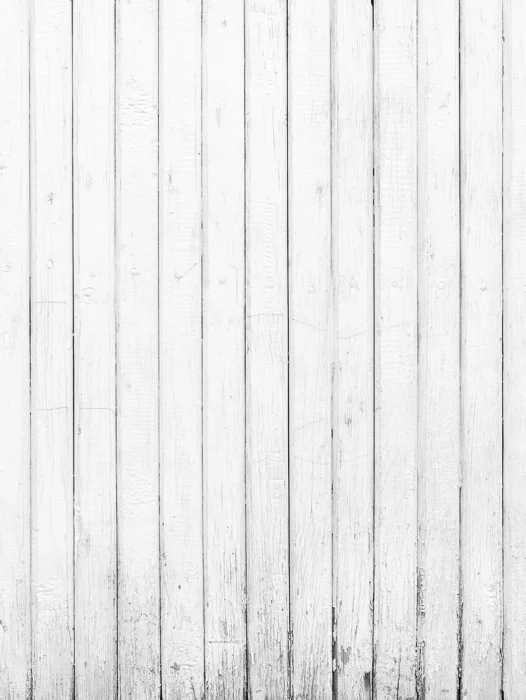 Wood Planks White Wallpaper
