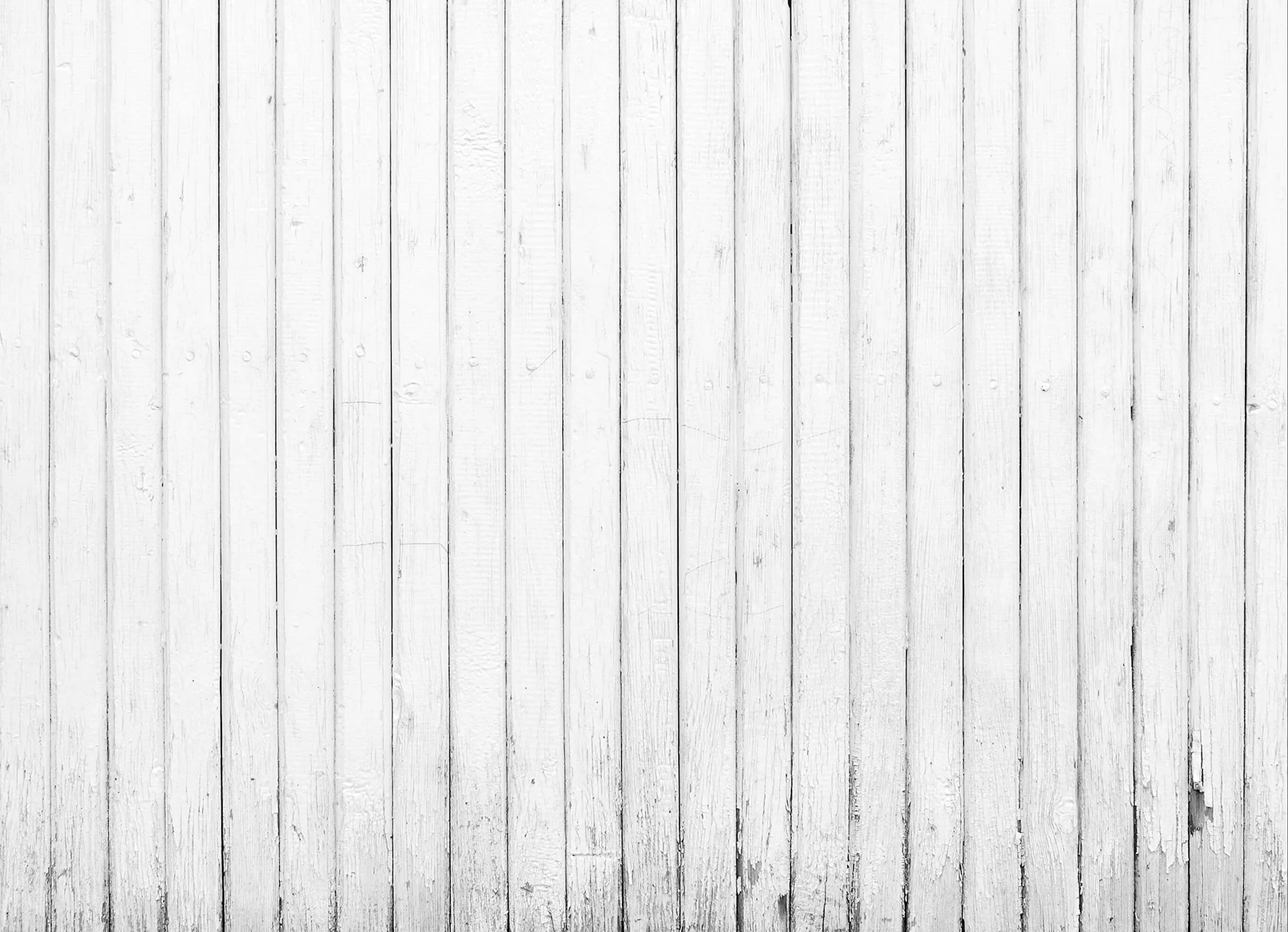 Wood Planks White Wallpaper