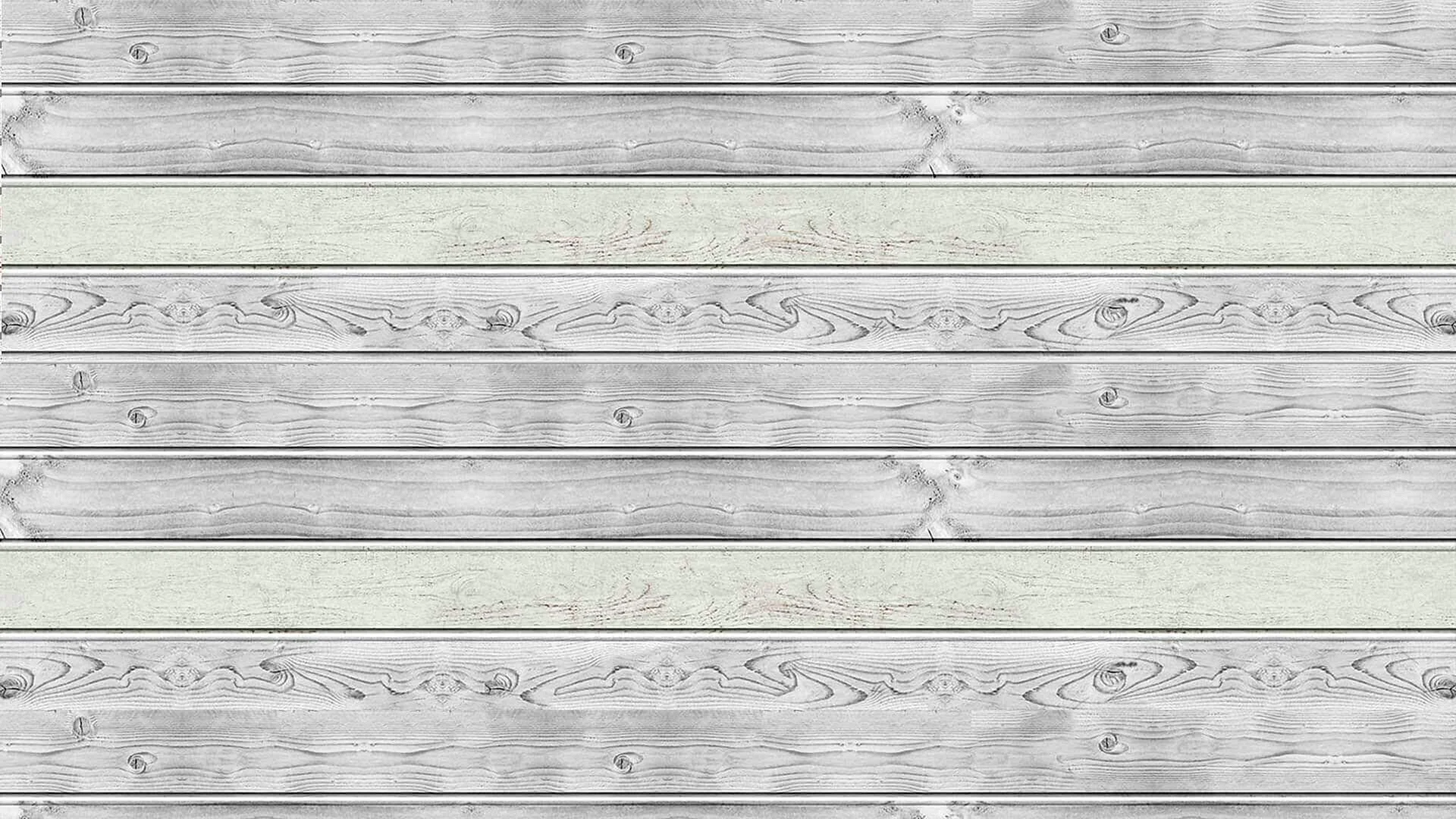 Wood Planks White Wallpaper