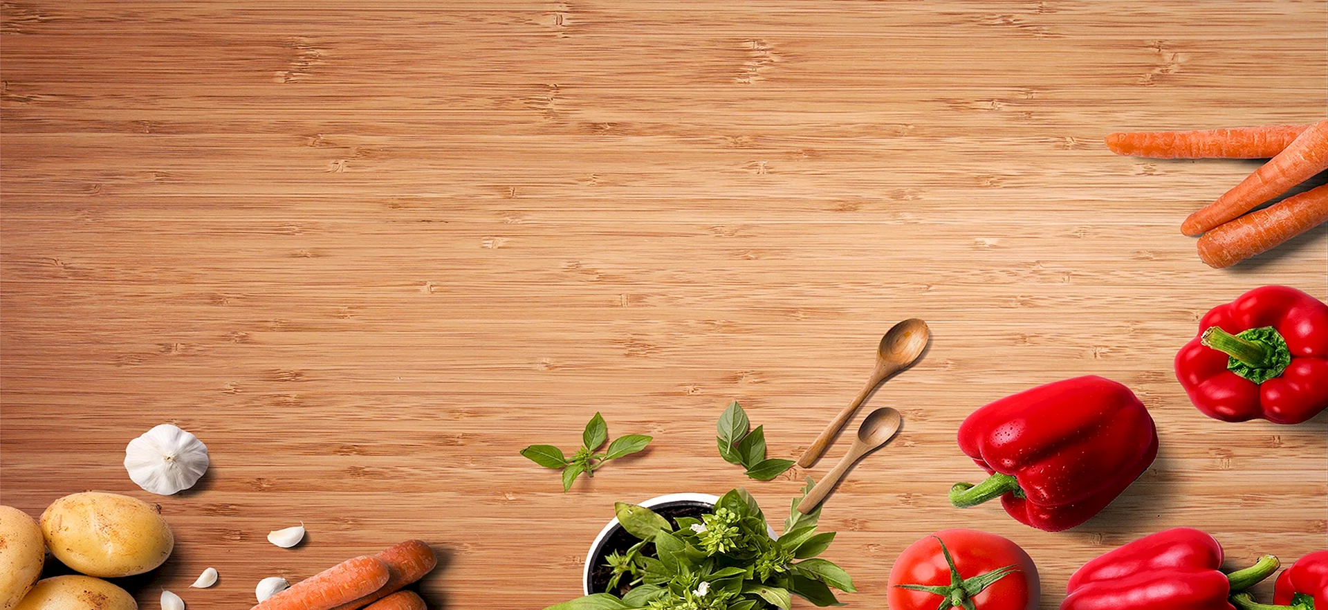 Wood Table Background Kitchen Wallpaper