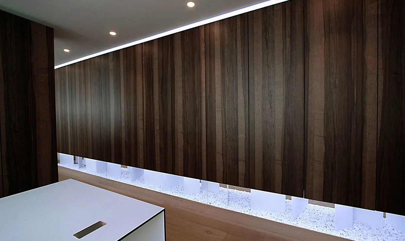 Wood Veneer Wall Wallpaper