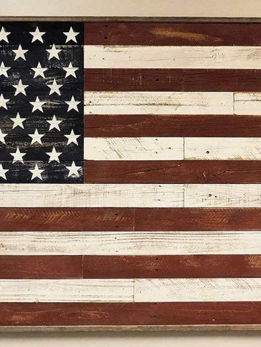 Wooden American Flag Wallpaper