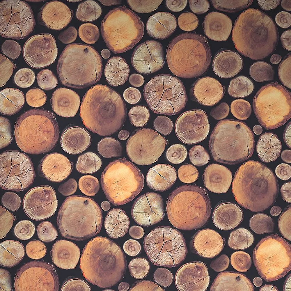 Wooden Logs Texture Wallpaper