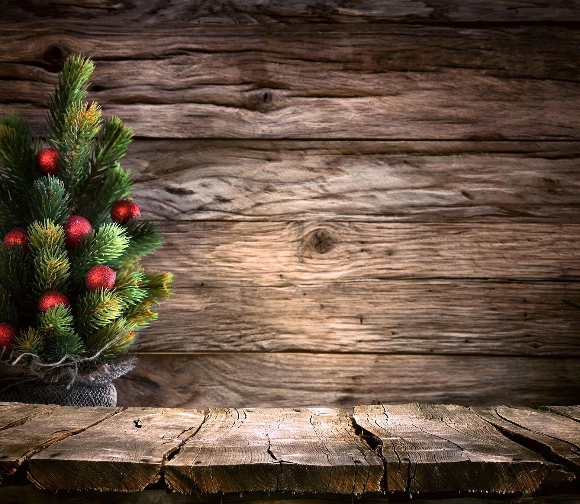 Wooden Merry Christmas Wallpaper