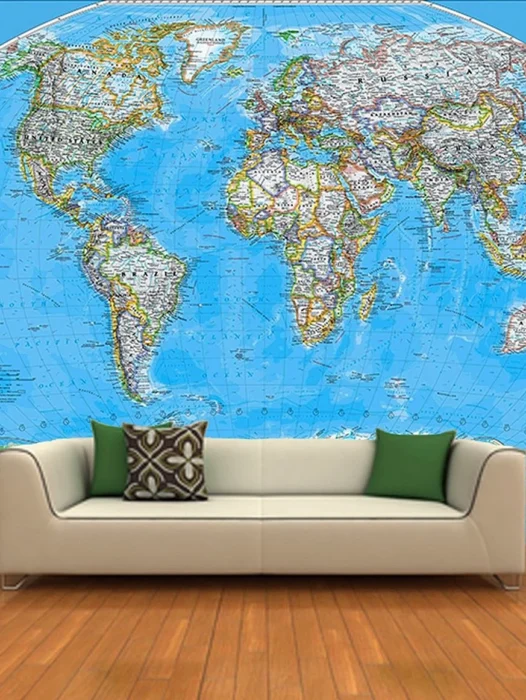 World Wall Map Wallpaper