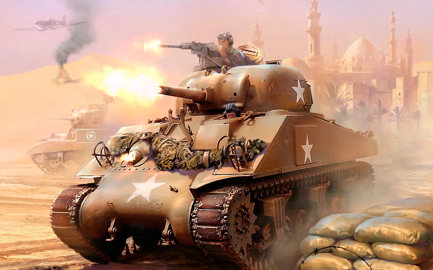 Ww2 Tank Battle Wallpaper