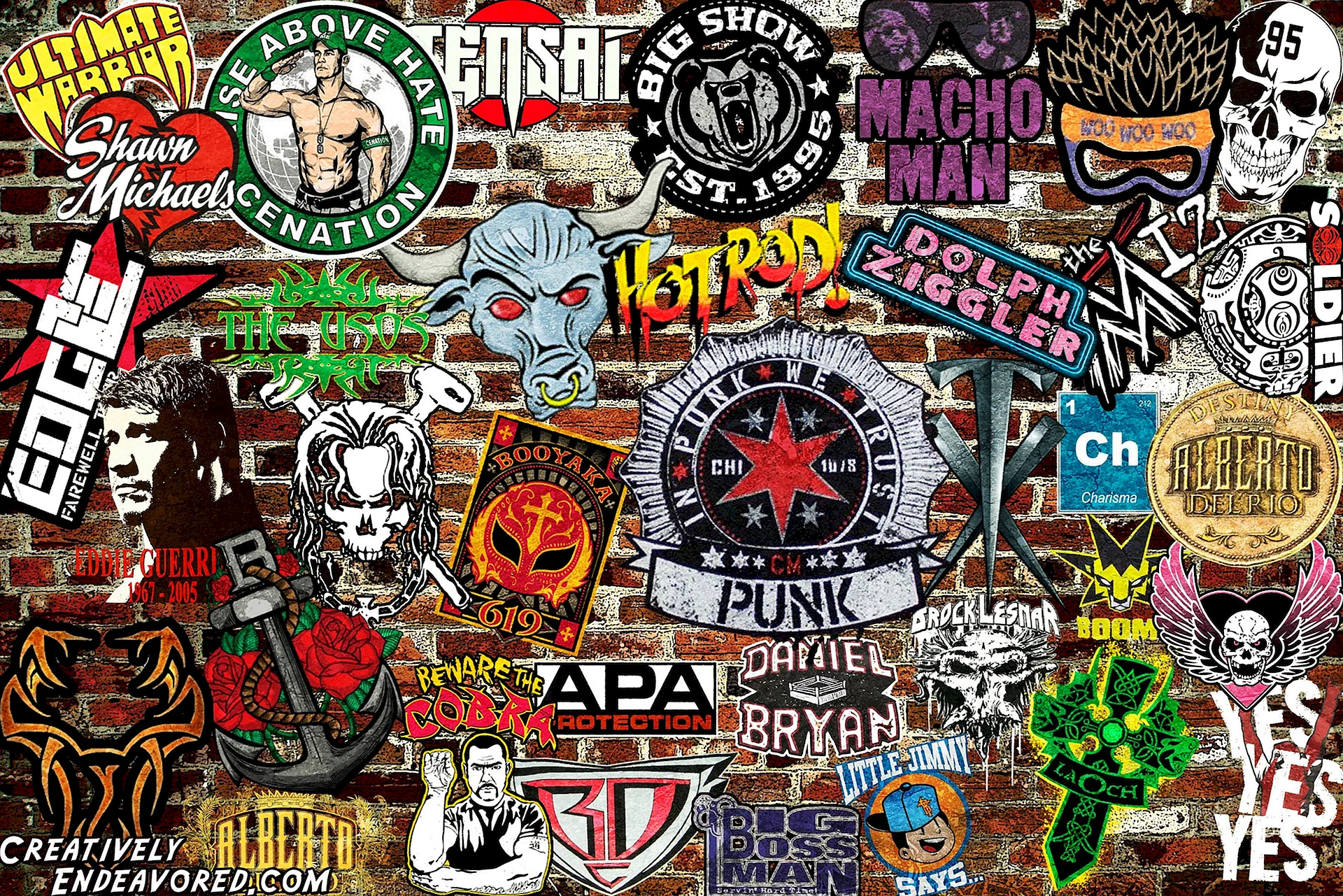 Wwe Collage Wallpaper