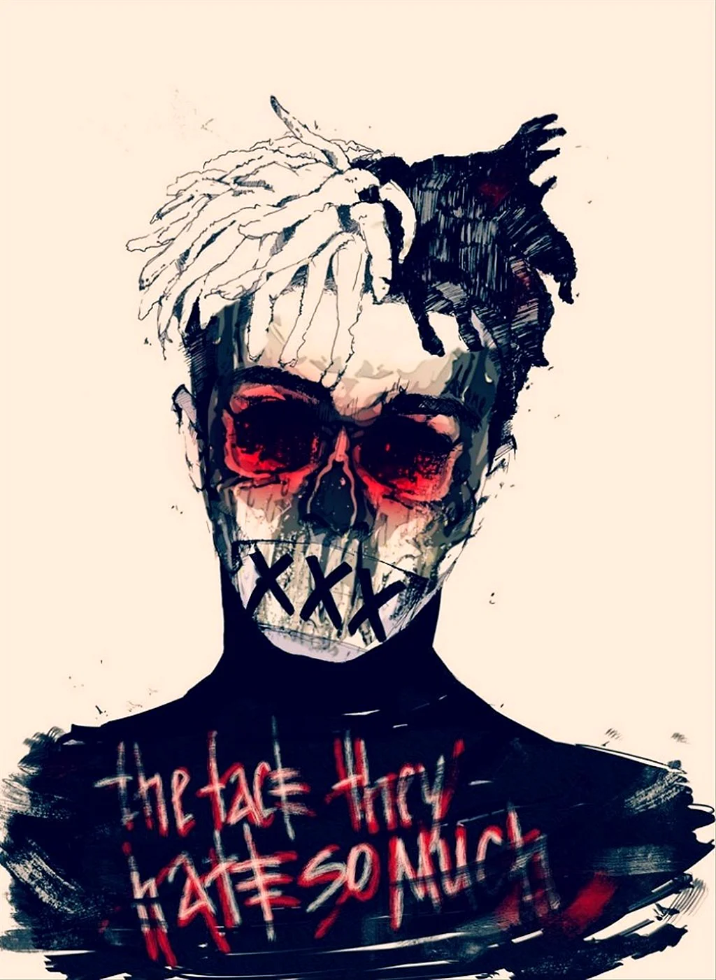 Xxxtentacion Skull Wallpaper For iPhone