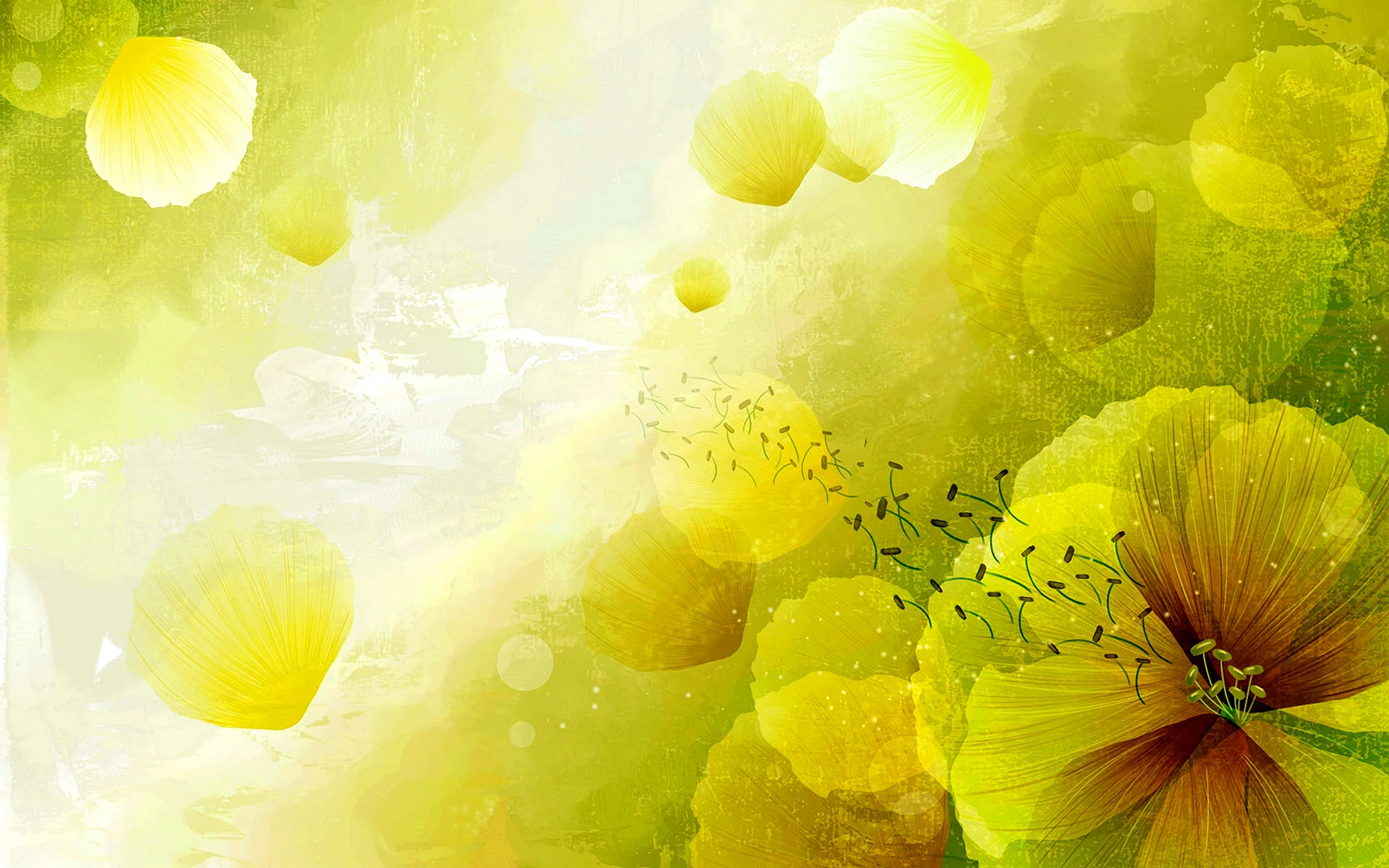 Yellow Background Wallpaper