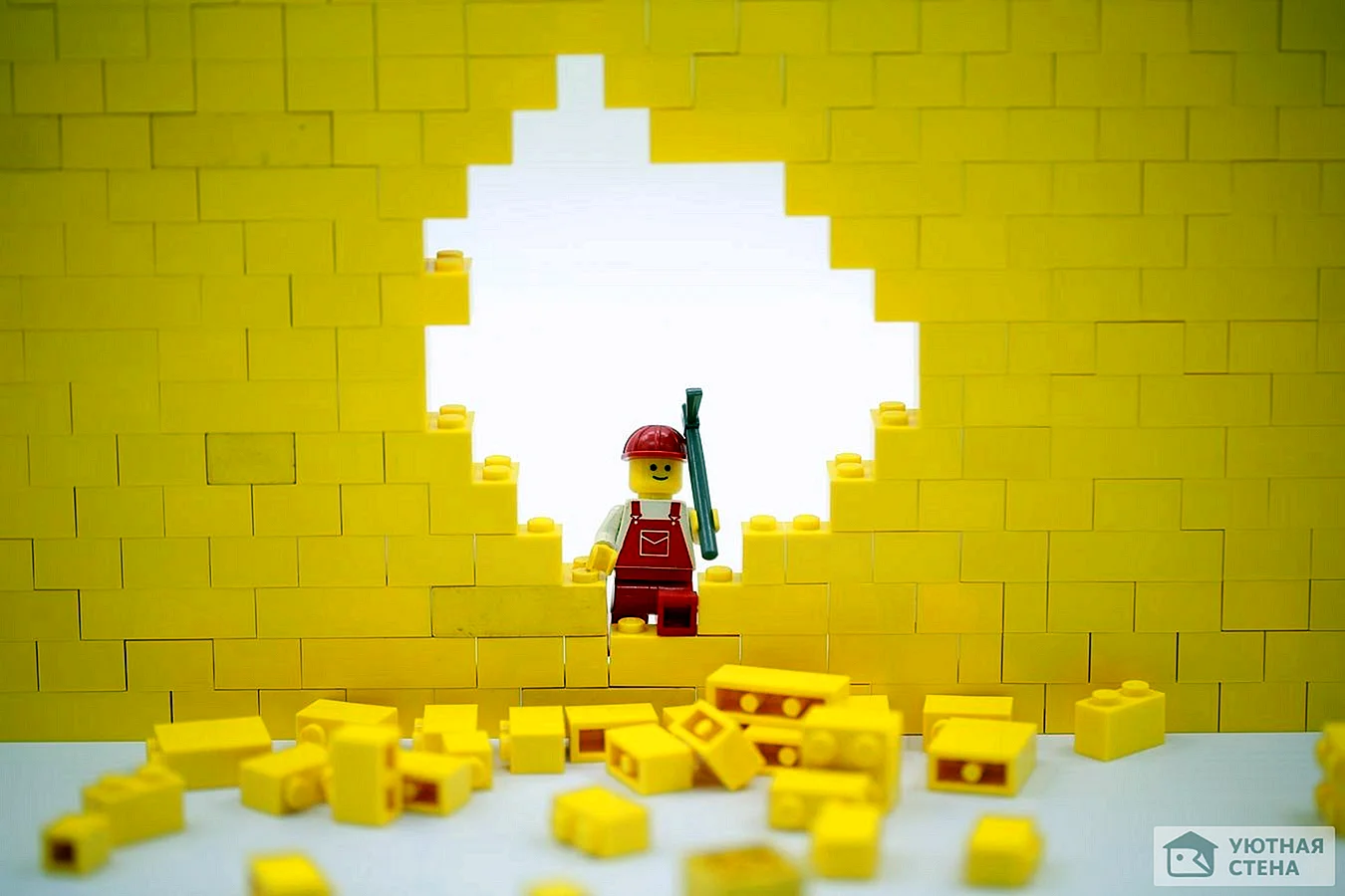 Yellow Bricks Lego Wallpaper