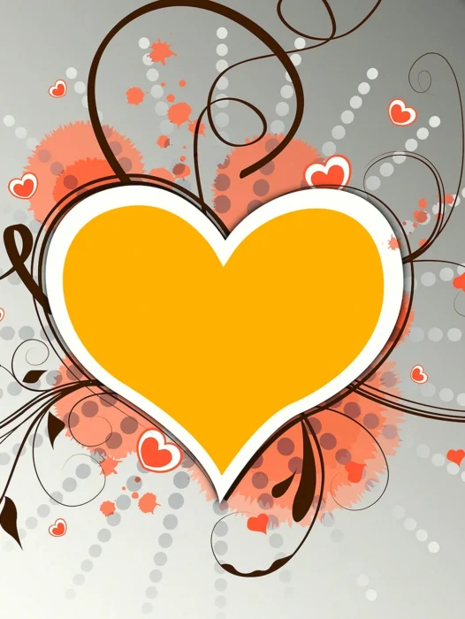 Yellow Heart Wallpaper