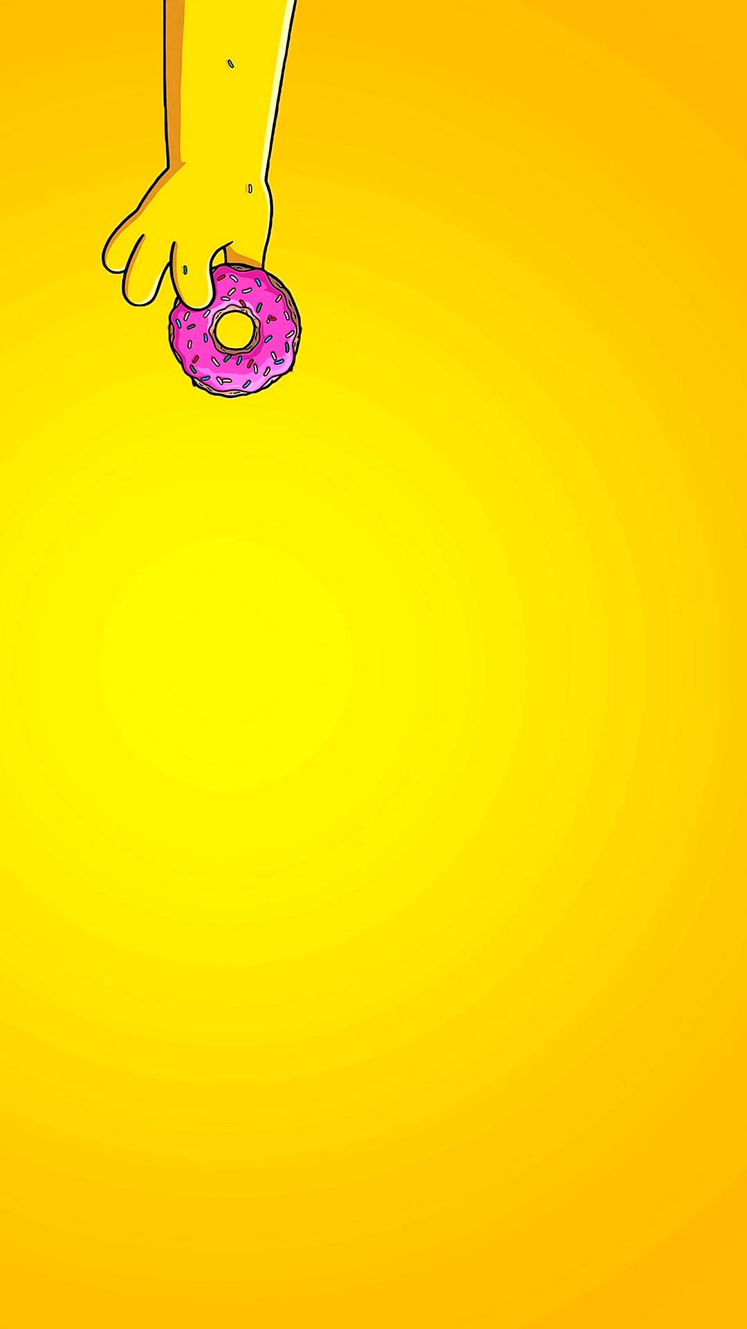Yellow Simpsons Wallpaper For iPhone
