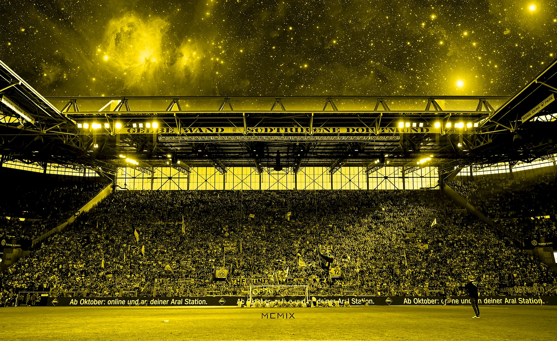 Yellow Wall Dortmund Wallpaper