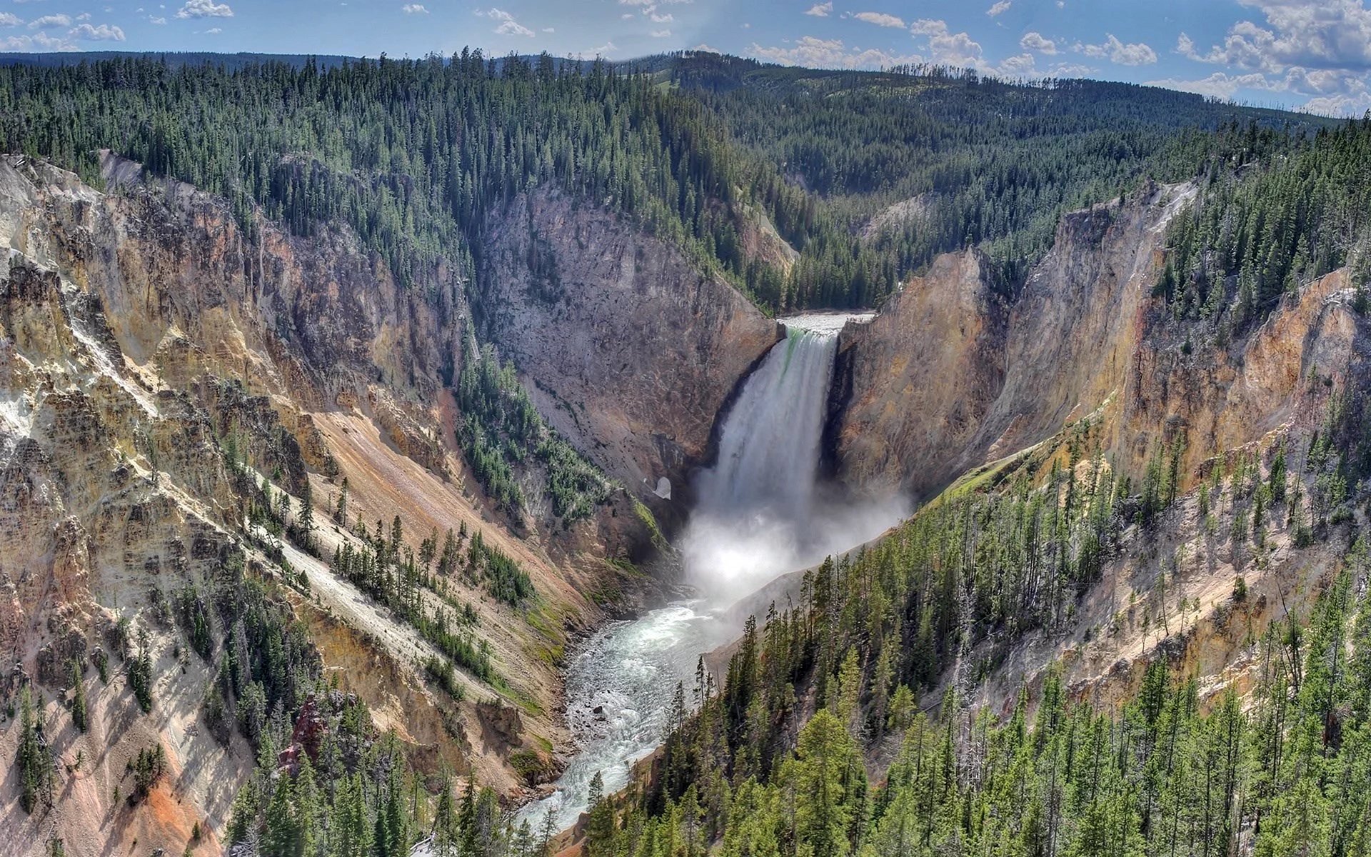 Yellowstone Falls Wallpaper