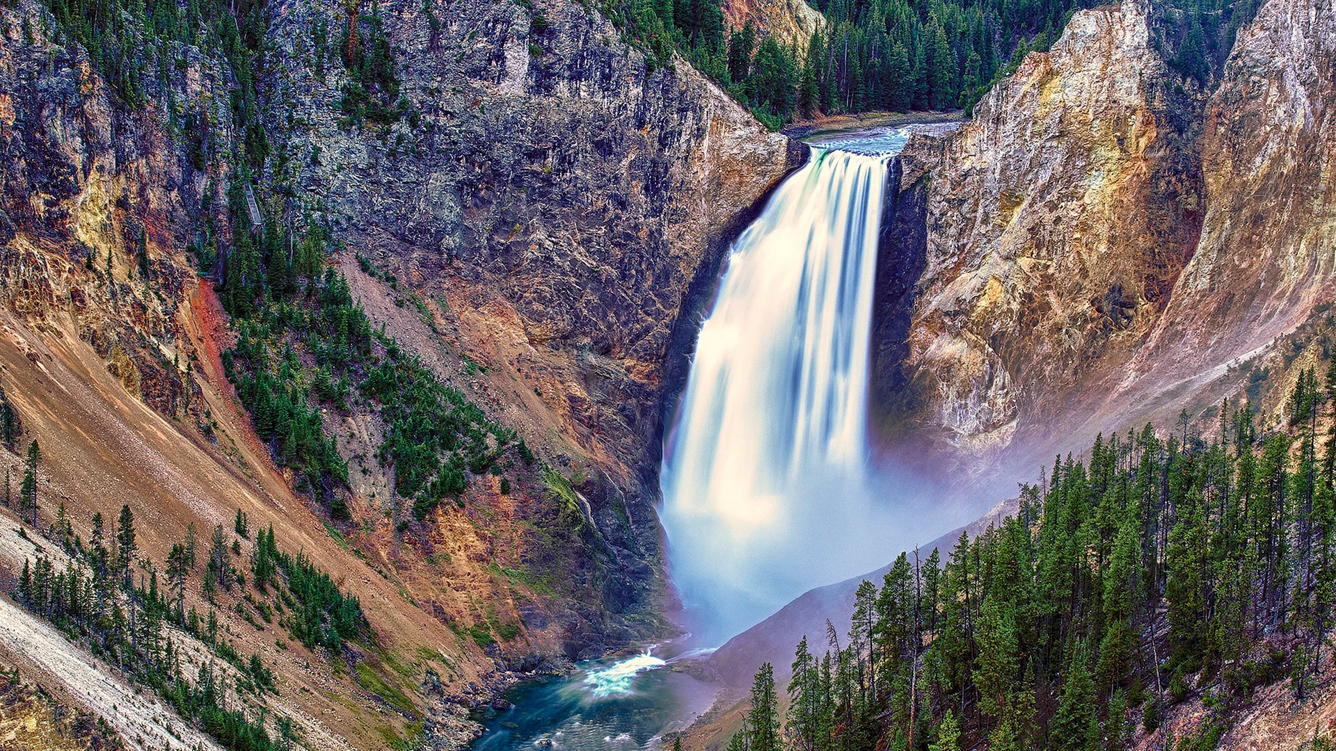 Yellowstone National Park Waterfall Wallpaper