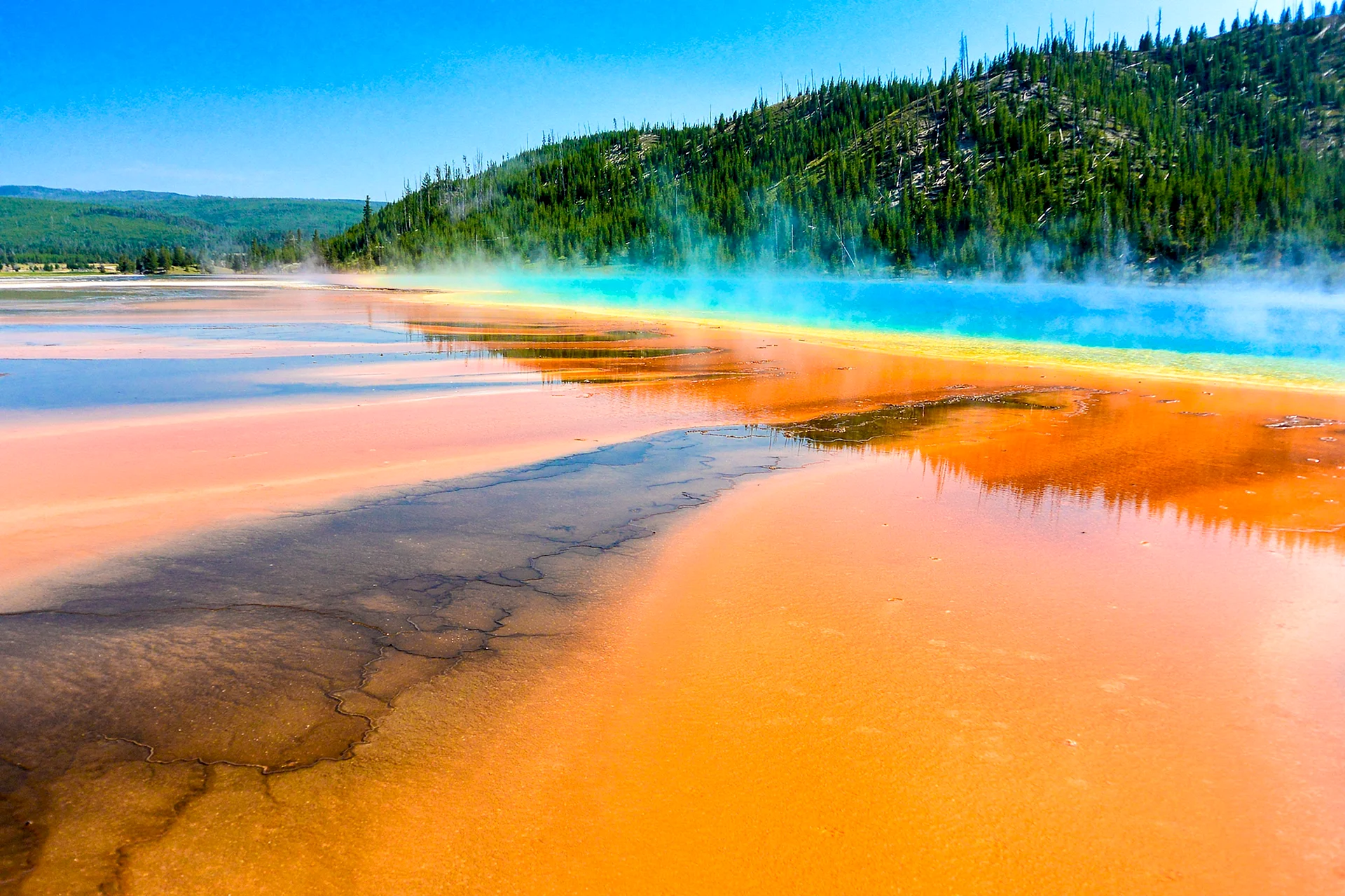 Yellowstone Prismatic Spring Wallpaper