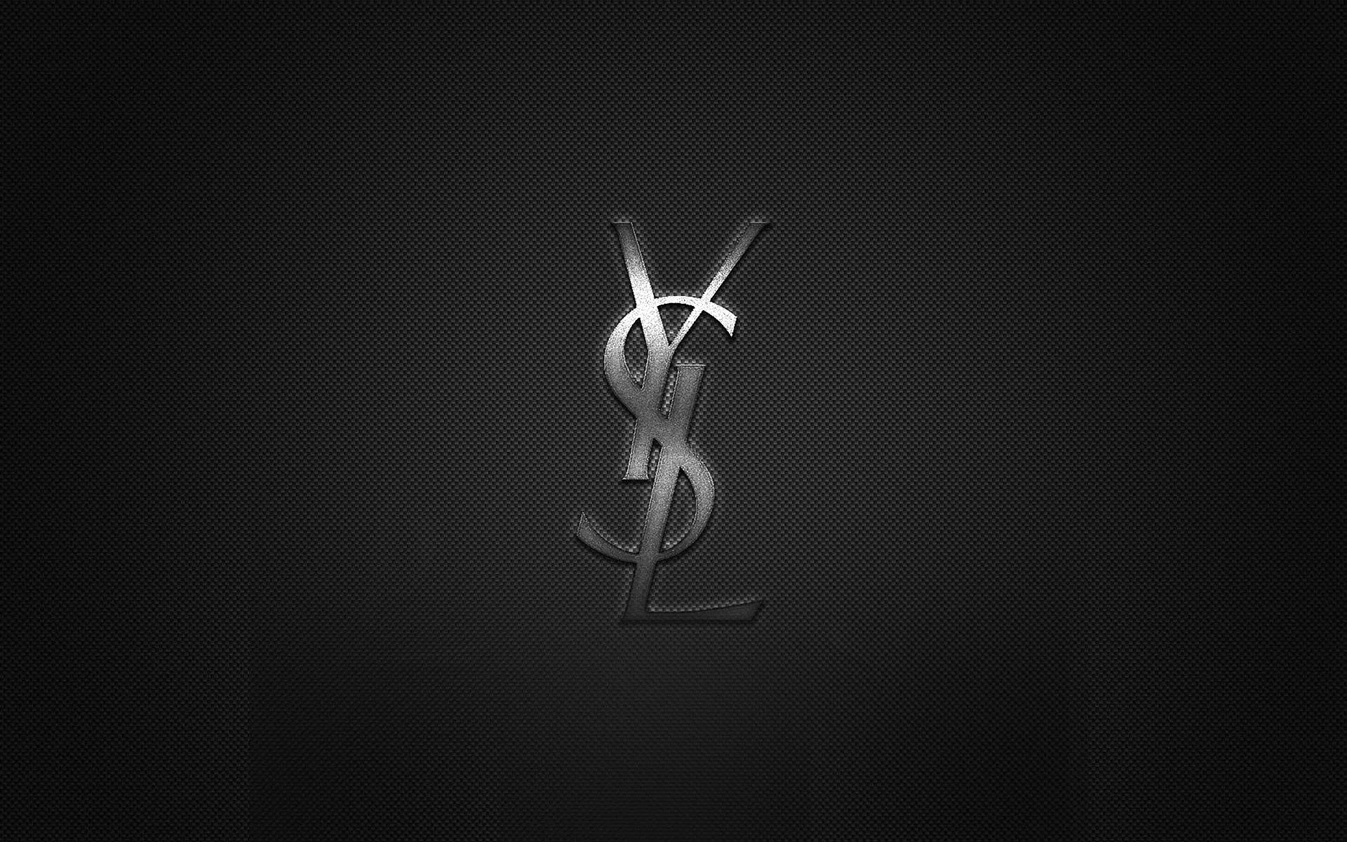 Ysl Metal Logo Wallpaper