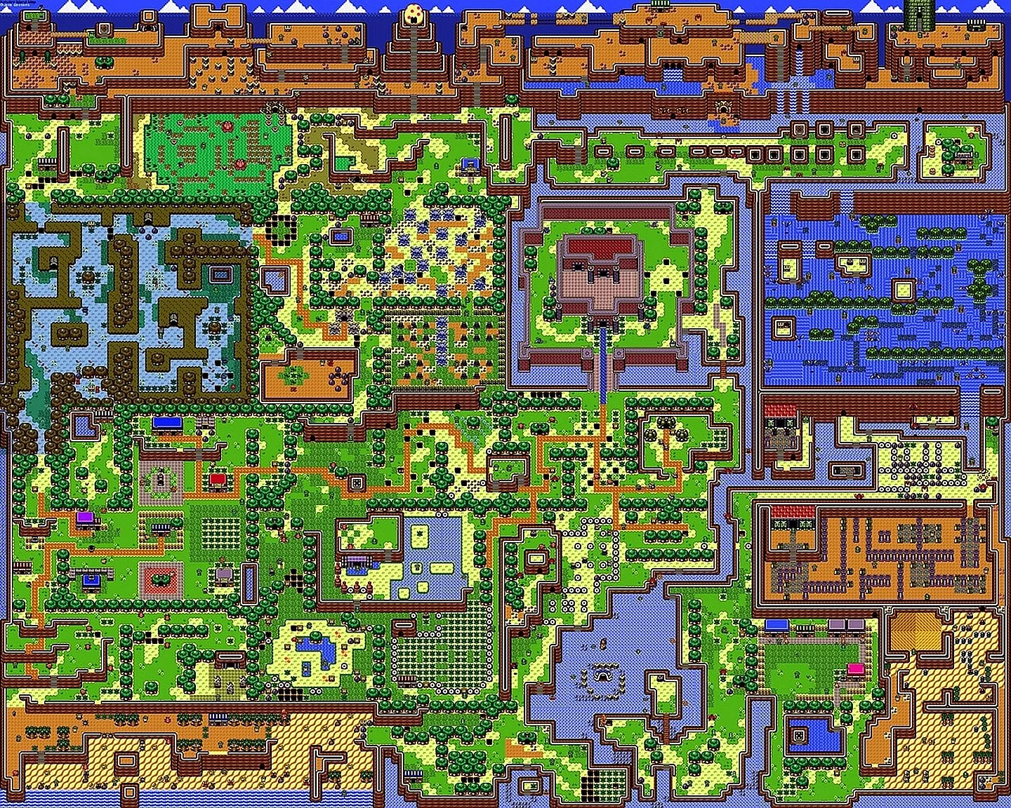 Zelda The Links Awakening 1993 Map Wallpaper